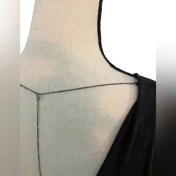 ASTR The Label Haley Dorman Sleeve Dress Black Gray Sz Small Open Back Revolve - Picture 10 of 15